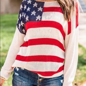 American flag sweater